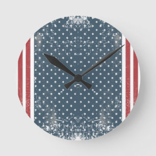 Vertikalflagge Runde Wanduhr
