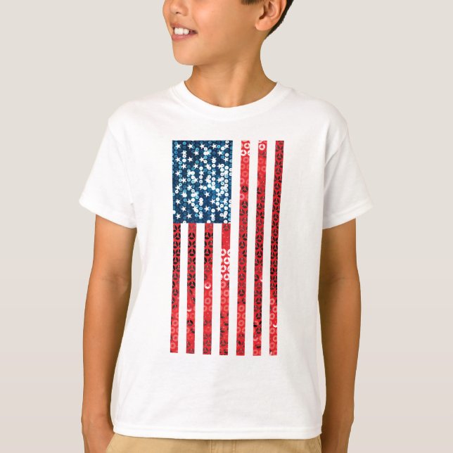 Vertikalflagge T-Shirt (Vorderseite)