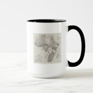 Vertrag-Karte von Afrika Tasse