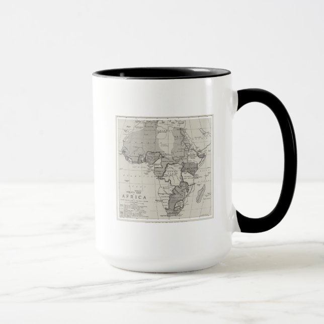 Vertrag-Karte von Afrika Tasse (Rechts)