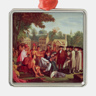 Vertrag Williams Penns mit dem amerikanischen Silbernes Ornament