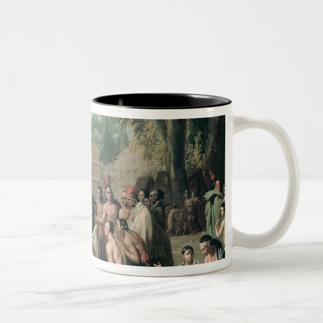 Vertrag Williams Penns mit dem amerikanischen Zweifarbige Tasse (Rechts)