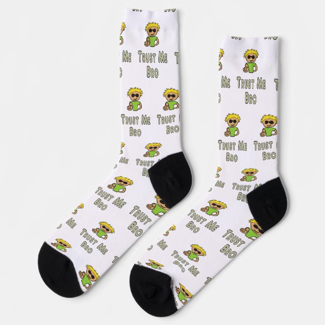 Vertrau mir Bro Socken (Linkes Detail)