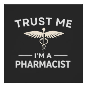 Vertrau mir, ich bin Apotheker Lustige Apotheke Poster