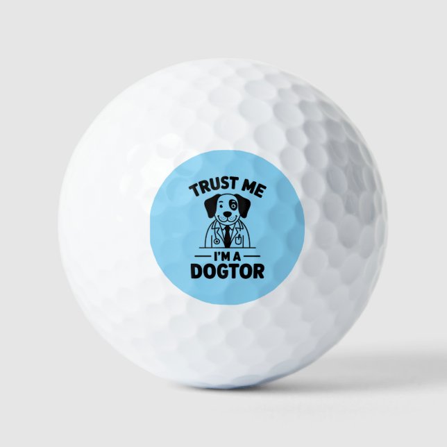 Vertrau mir, ich bin ein Hundtor Golfball (Vorderseite)