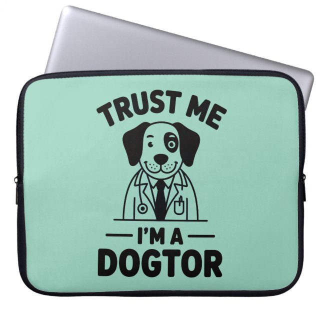 Vertrau mir, ich bin ein Hundtor Laptopschutzhülle (Vorderseite)