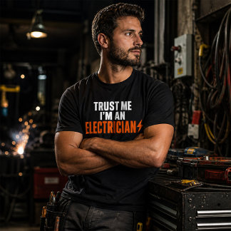 Vertrau mir, ich bin Elektriker Moderne Schwärze T-Shirt