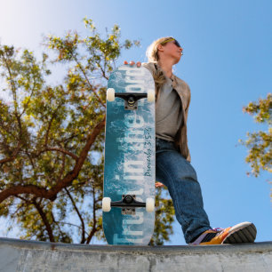 Vertraue auf den Herrn Sprüche 3 Ozeanwellen Skateboard