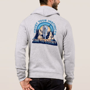 Vertraue Deinen Instinkten Arktiswolf-Abenteuer-Ku Hoodie