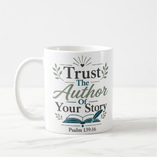 Vertraue dem Autor unserer Geschichte Tägliche Gla Kaffeetasse