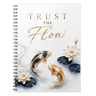 Vertraue Dem Fluss Inspiratives Notizbuch Notizblock
