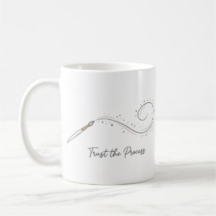 Vertraue dem Prozess Minimalistische Kaffeetasse