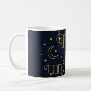 Vertraue dem Universum Inspirierendes Zitat Kaffee Kaffeetasse