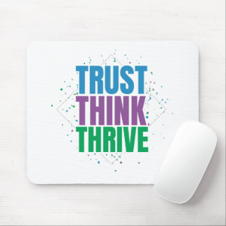 Vertraue, Denke, Wachse – Motivationszitat-Design Mousepad