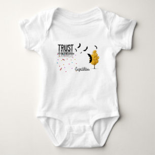 Vertraue Der Reise Inspirierendes Baby-Body - Cu Baby Strampler