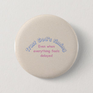 Vertraue Gott christliche Typografie glaubensbasie Button