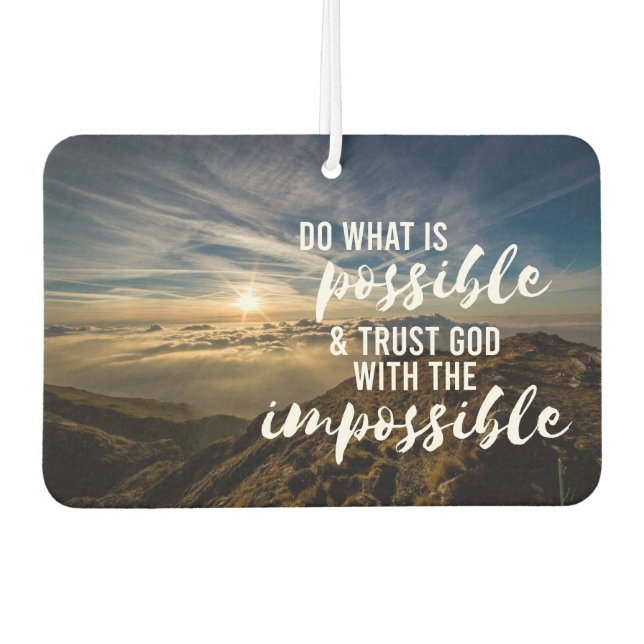 Vertraue Gott, der Christlich Inspiriere Autolufterfrischer (Vorderseite)