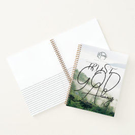Vertraue Gott immer SpiralNotebook Notizbuch
