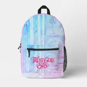 Vertraue Gott Schwester, Er hat dich Bedruckter Rucksack
