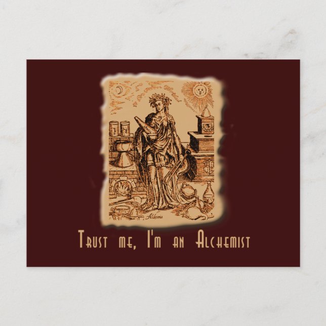 Vertraue mir, ich bin Alchemist! Postkarte (Vorderseite)
