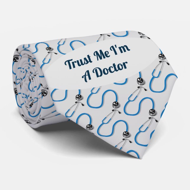Vertraue mir, ich bin Arzt Funny Medical Krawatte (Gerollt)