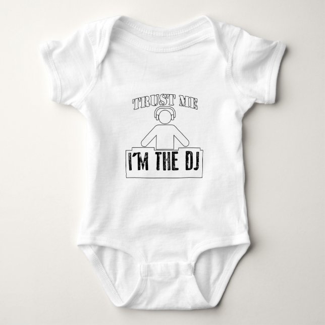 Vertraue mir, ich bin das DJ Funny Geschenk Baby Strampler (Vorderseite)