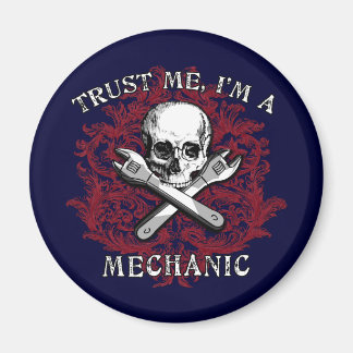 Vertraue mir, ich bin ein Mechanikkleid, Reisemugs Magnet