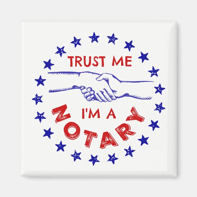 Vertraue mir, ich bin ein Notar Magnet (Vorne)