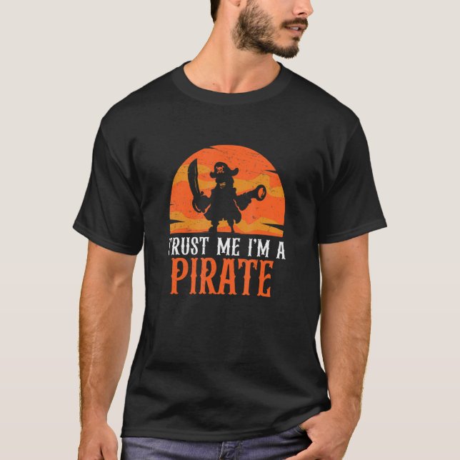 Vertraue mir, ich bin ein Piratenfunny Leg Prothes T-Shirt (Vorderseite)