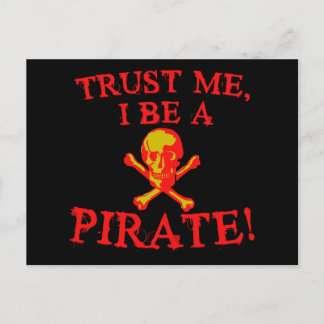 Vertraue mir, ich bin ein Piratenjäger von Shirts Postkarte