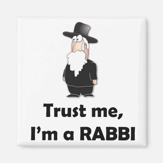 Vertraue mir, ich bin ein Rabbi - ein lustiger jüd Magnet (Vorne)