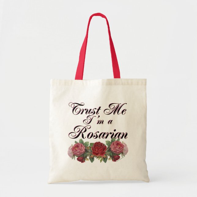 Vertraue mir, ich bin ein Rosarian Gardener Sprich Tragetasche (Vorne)