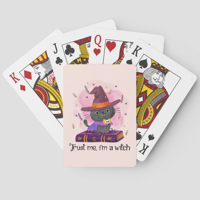 Vertraue mir, ich bin eine Hexe Spielkarten (Rückseite)