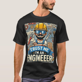 "Vertraue mir, ich bin Ingenieur" 3D Dark T - Shir T-Shirt