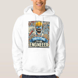 "Vertraue mir, ich bin Ingenieur" 3D Designer Hood Hoodie