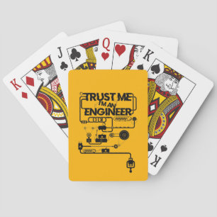 Vertraue mir! Ich bin Ingenieur Spielkarten