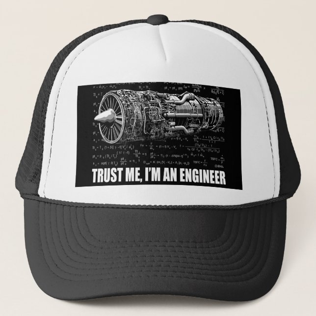 Vertraue mir, ich bin Ingenieur Truckerkappe (Vorderseite)