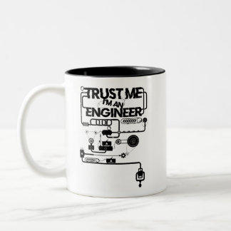 Vertraue mir! Ich bin Ingenieur Zweifarbige Tasse