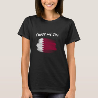 Vertraue mir, ich bin Katar - Vintages Katar Flag T-Shirt