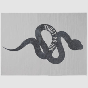 Vertraue Niemandem Serpentin Schlange Seidenpapier