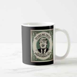 „Vertraue Niemandem“ - Trump Nknote Parodie _1 Kaffeetasse