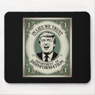 „Vertraue Niemandem“ - Trump Nknote Parodie _1 Mousepad