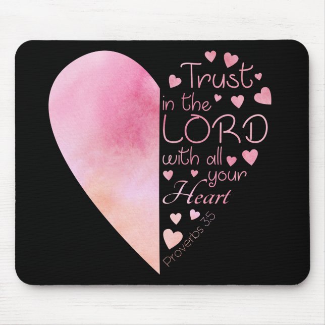 Vertrauen der Frauen in das Christliche Herz des H Mousepad (Vorne)