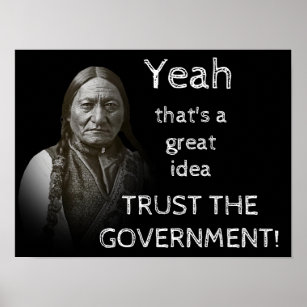 Vertrauen der Regierung Poster