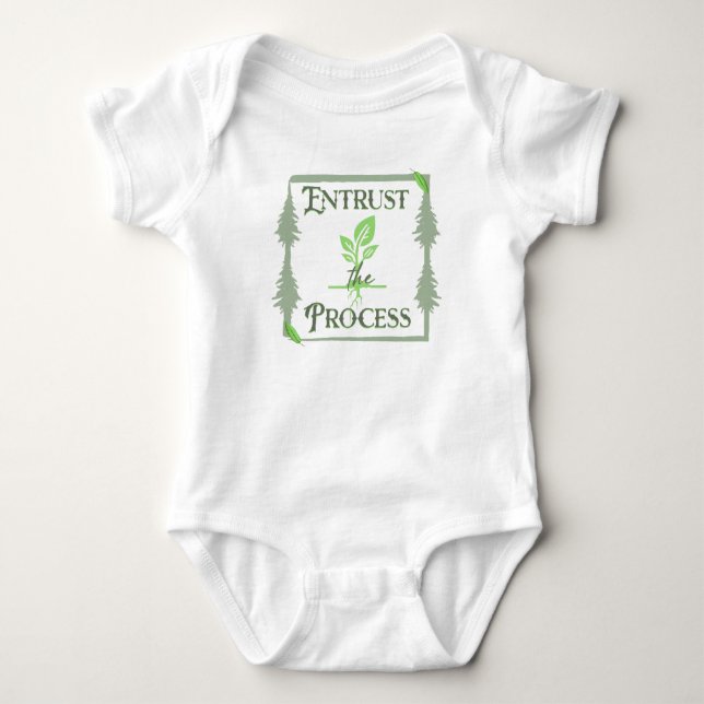Vertrauen des Prozesses Baby Strampler (Vorderseite)