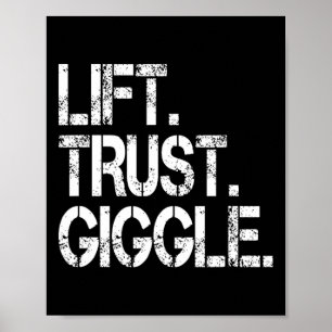 Vertrauen heben Kichern Lustige Akro-Yoga-Partner- Poster