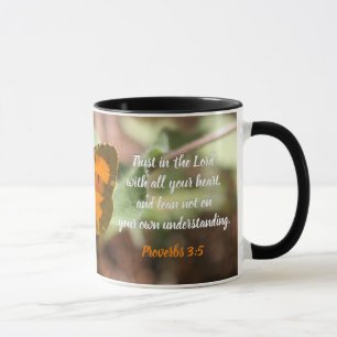 Vertrauen im 3:5 Lords Proverbs Tasse
