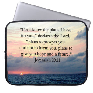VERTRAUEN IM JEREMIAH 29:11 SONNENVERSE LAPTOPSCHUTZHÜLLE