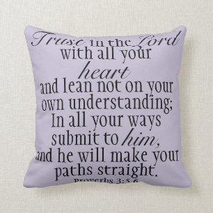 Vertrauen im Lord Bible Verse Pillow Kissen