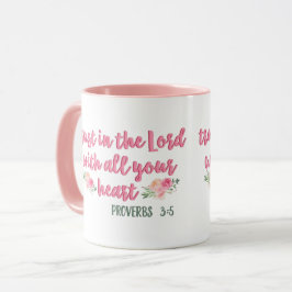 Vertrauen in das Lord Proverb // Bible Verse Tasse